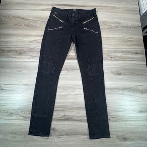 Citizens of Humanity Moto Skinny Jeans Black  WMNS 28 Y2K grung Streetwear Biker